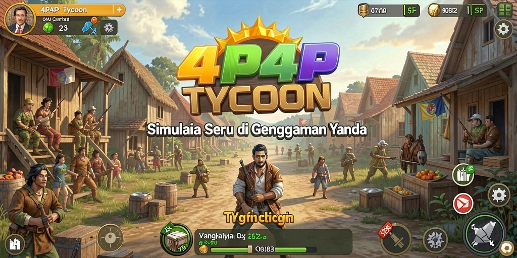 Tampilan gameplay 4P4P yang menarik dan penuh strategi.
