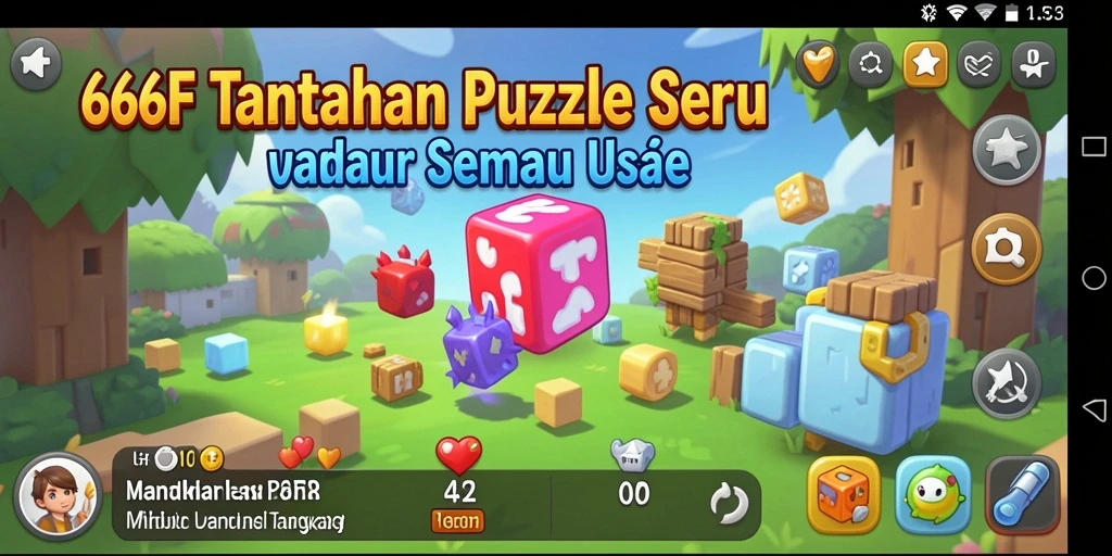 Tampilan gameplay 666F yang menantang dan seru.