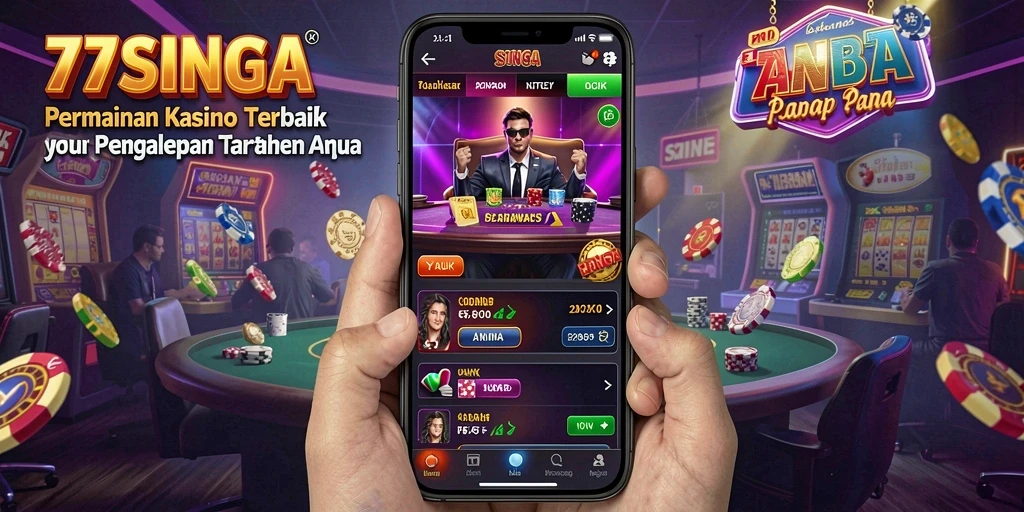 Tampilan menarik dari gameplay <strong>77SINGA</strong> dalam kasino online