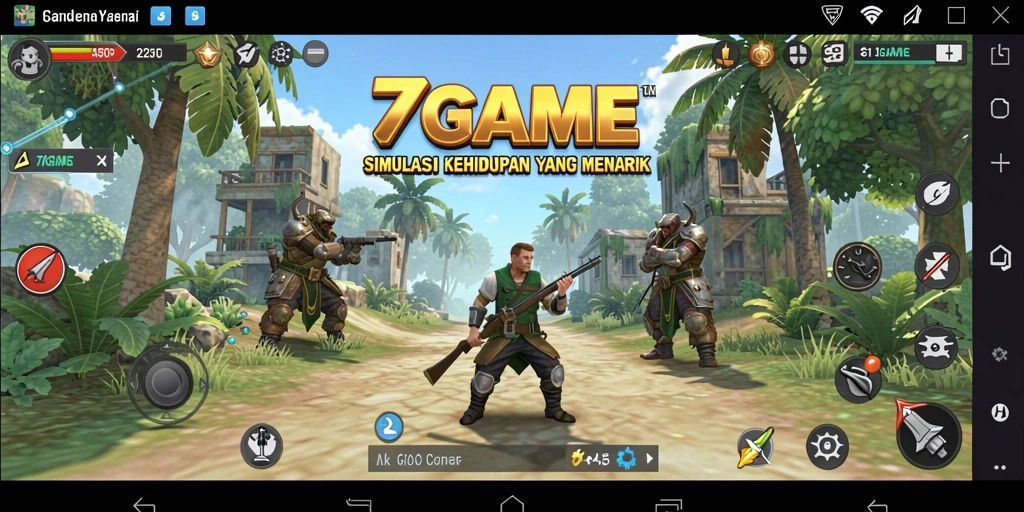 Tampilan gameplay yang menarik dari 7GAME dalam simulasi kehidupan.