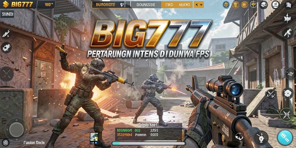 Tangkapan layar gameplay BIG777 yang mendebarkan dalam aksi FPS.