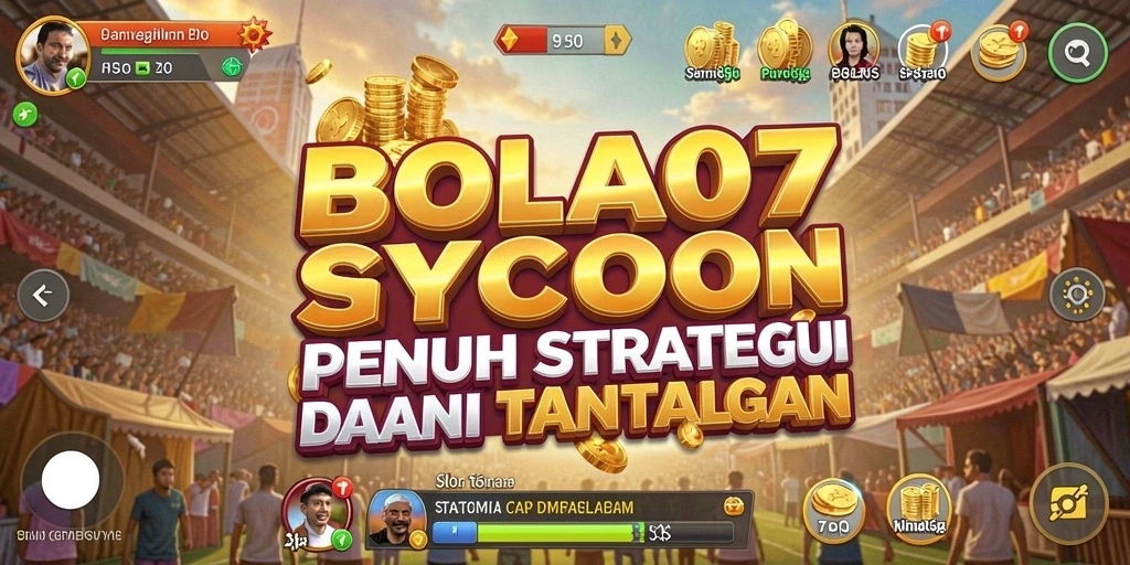 Screenshot utama BOLA07 menampilkan aksi seru dalam game Tycoon.