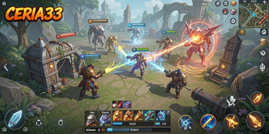 Screenshot memperlihatkan aksi seru dalam permainan SLG.