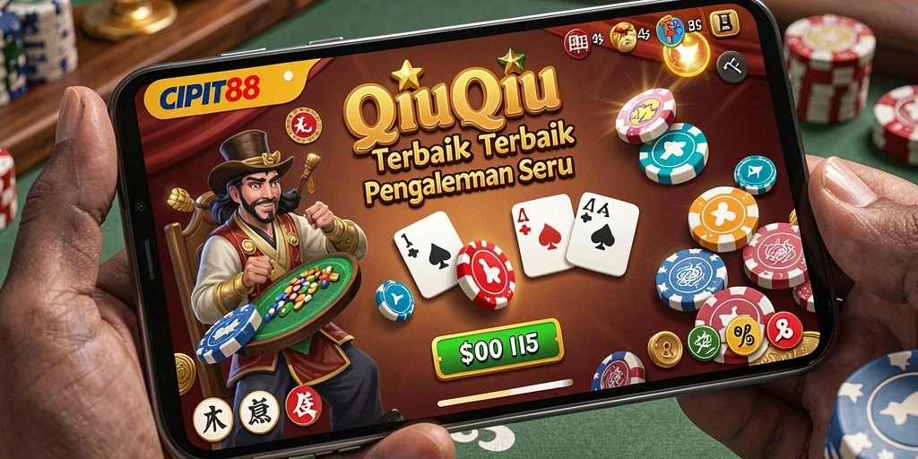 Screenshot utama CIPIT88 menunjukkan pengalaman bermain QiuQiu yang seru.