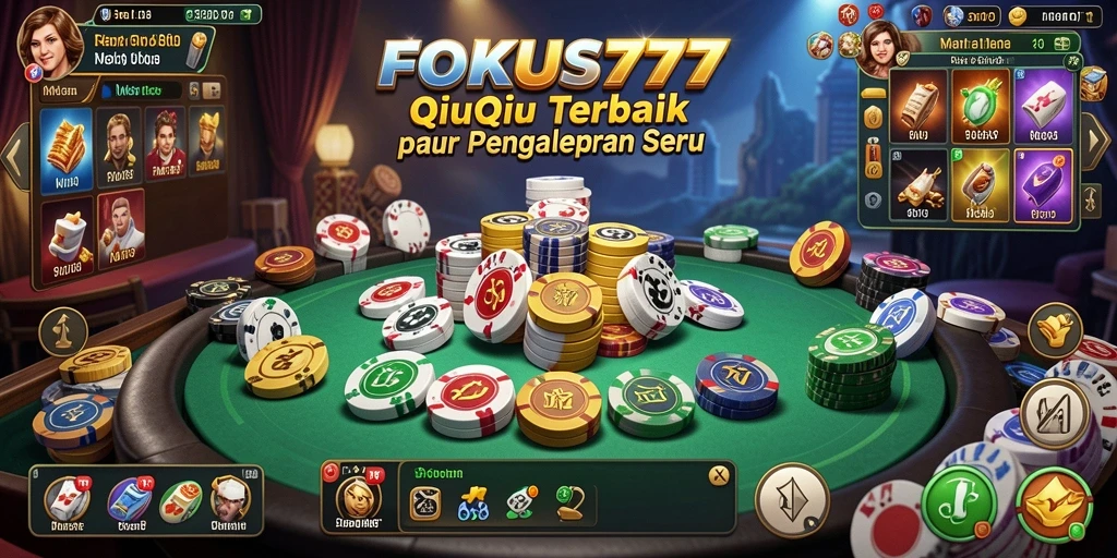 Tampilan gameplay menarik dari FOKUS777 dalam QiuQiu.