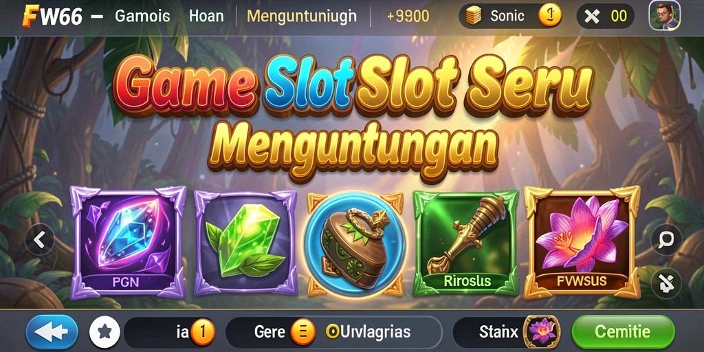 Screenshot gameplay FW66 dengan grafis Slot menarik.