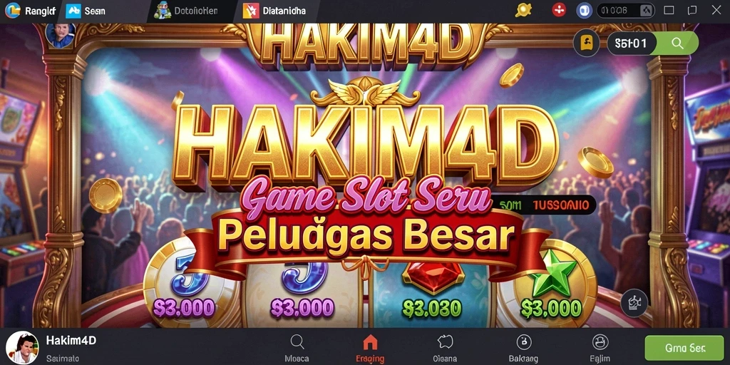 Tampilan gameplay HAKIM4D dengan slot menarik dan peluang besar.