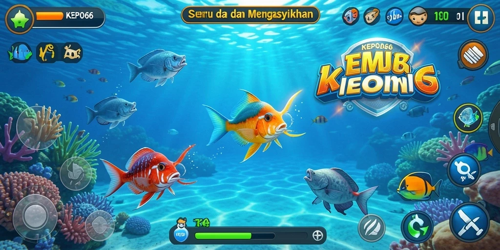 Screenshot KEPO66 menampilkan aksi seru menembak ikan.