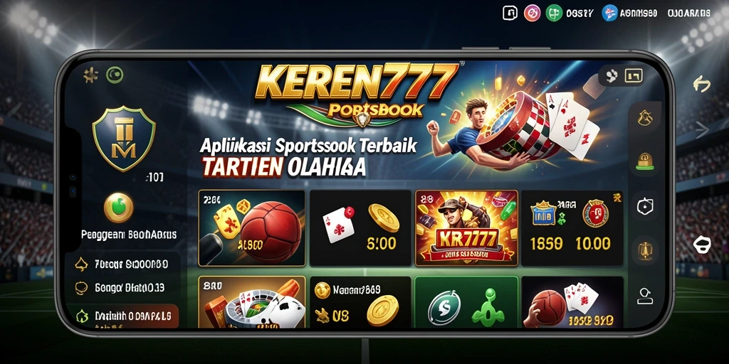 Tampilan utama KEREN777 dengan berbagai pilihan taruhan olahraga.
