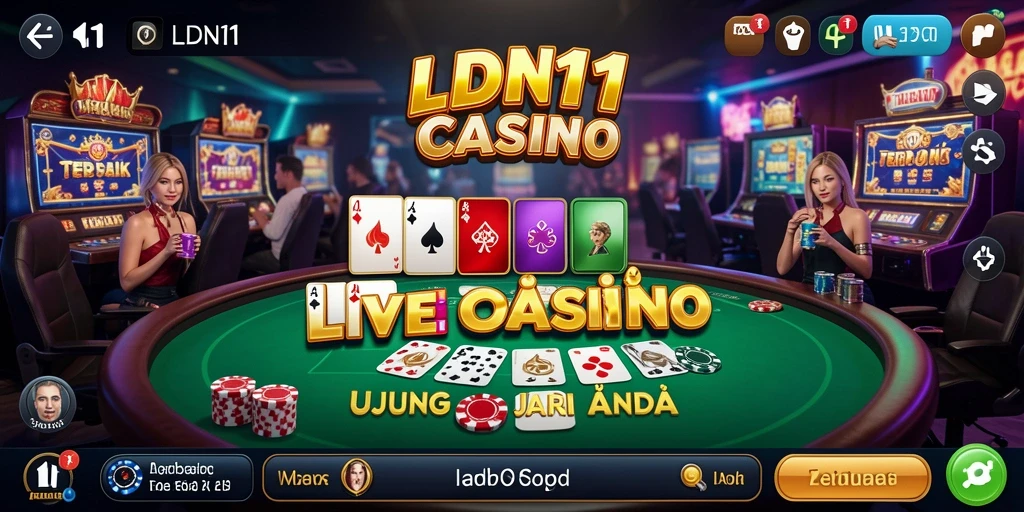 Gameplay LDN11 Live Casino yang mendebarkan dengan dealer langsung.