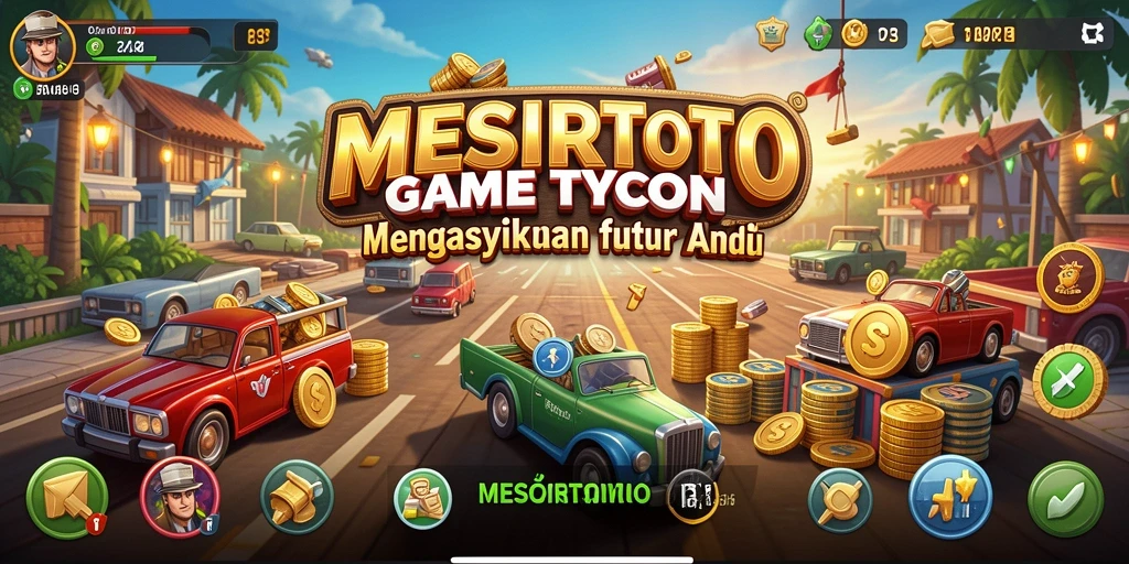Screenshot gameplay MESIRTOTO menampilkan strategi bisnis yang mendebarkan.