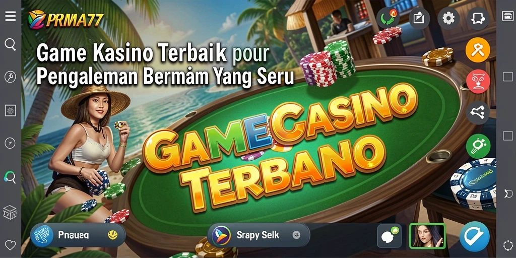 Tampilan gameplay seru di PRIMA77 dengan beragam pilihan permainan Kasino.