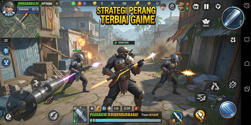 Screenshot menunjukkan aksi taktis mendebarkan dalam RP886.