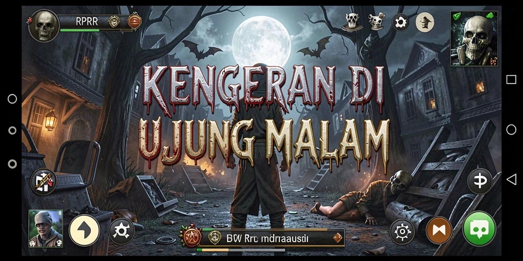 Gameplay menegangkan yang menampilkan suasana Horror yang mencekam.