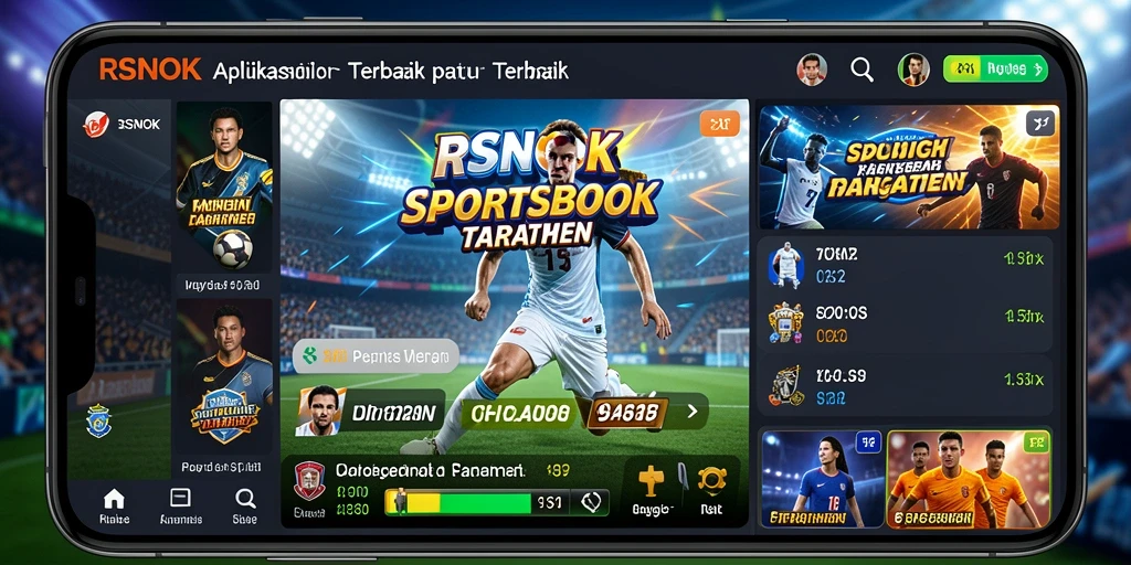 Tampilan gameplay RSNOK dengan berbagai pilihan taruhan olahraga.