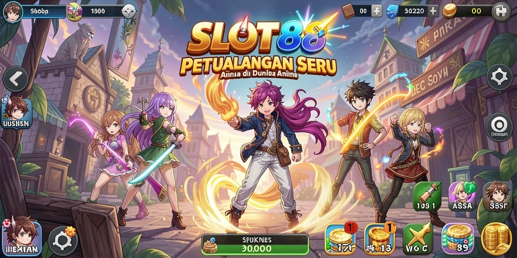 Tampilan gameplay SLOT88 yang menarik dan penuh warna.