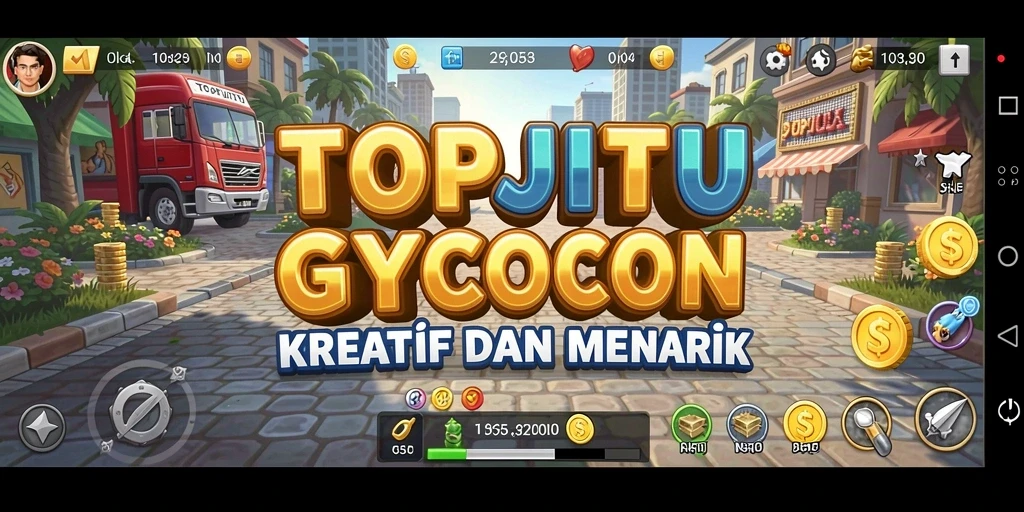Gameplay seru TOPJITU dengan strategi bisnis yang mengasyikkan.