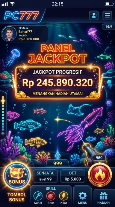 Tampilan antarmuka pc777 yang menarik dan mudah digunakan.